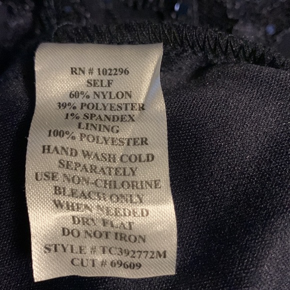 Elizabeth Navy Sequin Lace Floor Length Dress - Picture 5 of 5